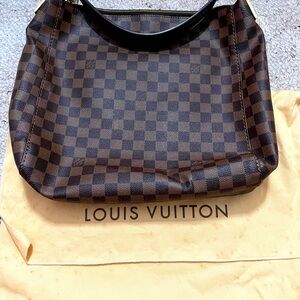 Authentic preloved LOUIS VUITTON DAMIER EBENE PORTOBELLO PM SHOULDER BAG